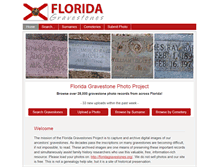 Tablet Screenshot of floridagravestones.org